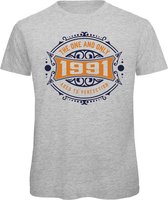 1991 The One And Only | Feest Kado T-Shirt Heren - Dames | Donker Blauw - Goud | Perfect Verjaardag Cadeau Shirt | Grappige Spreuken - Zinnen - Teksten | Maat M