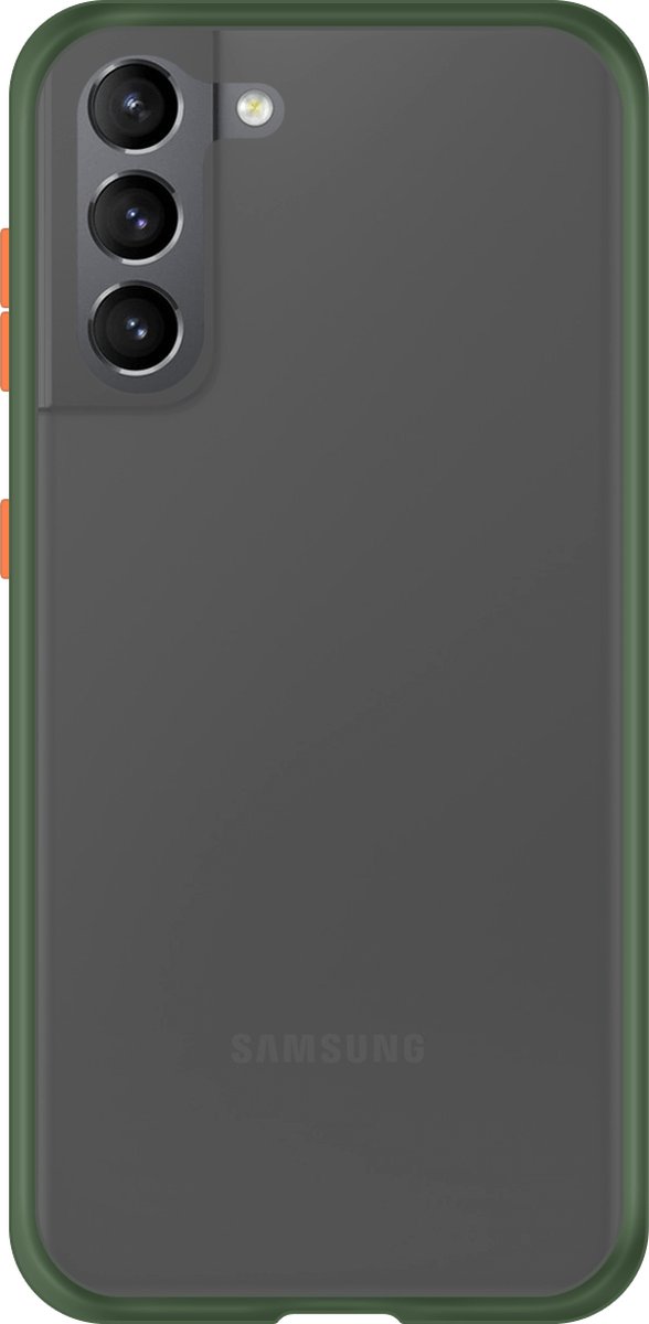 Samsung Galaxy S21 Back Cover - Groen/Transparant