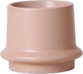 Kolibri Home | Ring bloempot - Zandkleurige keramieken sierpot Ø9cm