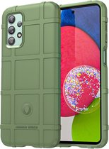 Samsung Galaxy A23 Hoesje - Rugged Shield TPU Gelcase - Groen - GSM Hoesje - Telefoonhoesje Geschikt Voor Samsung Galaxy A23