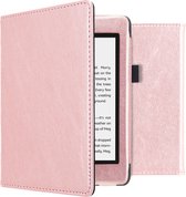 iMoshion Ereader Cover / Hoesje Geschikt voor Amazon Kindle Paperwhite 4 - iMoshion Vegan Leather Bookcase - Rosé goud