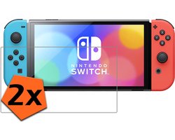 Screenprotector - Geschikt voor Nintendo Switch Screenprotector Bescherm Glas - Tempered Glass Geschikt voor Nintendo Switch Screen Protector - 2 PACK