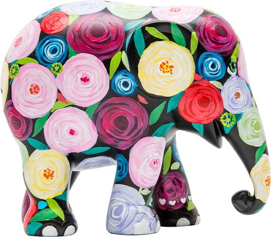 Elephant Parade - Rambling Rose - Handgemaakt Olifanten Beeldje - 10cm