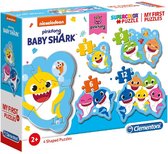 Clementoni Supercolor Puzzel Baby Shark 3-12 Stukjes