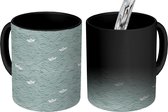 Magische Mok - Foto op Warmte Mokken - Koffiemok - Patronen - Papier - Boot - Jongens - Jongetje - Kinderen - Kids - Magic Mok - Beker - 350 ML - Theemok