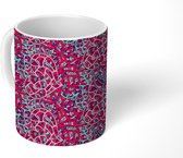 Mok - Koffiemok - Hart - Patroon - Hippie - Mokken - 350 ML - Beker - Koffiemokken - Theemok