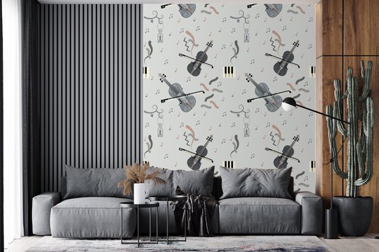 Papier Peint - Motifs Papier peint photo - Musique - Violon - Largeur 180 cm x Hauteur 220 cm