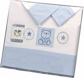 laken set blauw beertje 3-delig middel
