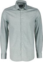 Ledûb Overhemd - Modern Fit - Groen - 3XL Grote Maten