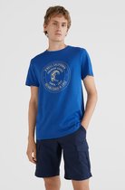 O'Neill T-Shirt Men EXPLORE T-SHIRT Surf The Web Blue Xs - Surf The Web Blue 100% Eco-Katoen Round Neck