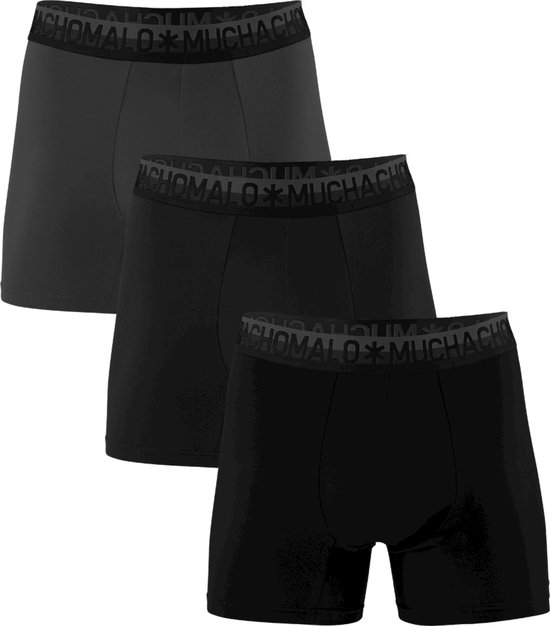 Muchachomalo Heren Boxershorts 3 Pack - Normale Lengte - M - 95% Katoen - Mannen Onderbroek met Zachte Elastische Tailleband