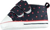 babyschoenen jongens textiel blauw/rood mt 18/19