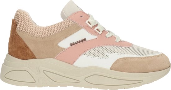 Bullboxer - Sneaker - Women - Beige/Pink - 37 - Sneakers | bol.com