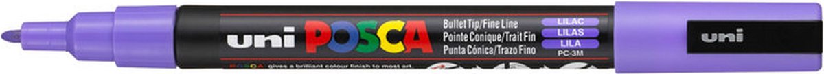 Posca Marker - Paintmarker - Universele Stift - #34 - Lila - PC-3M - lijndikte 0,9-1,3mm - 1 stuk