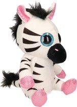 Pluche zebra knuffel 20 cm