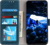 Mobigear Telefoonhoesje geschikt voor Xiaomi 12 Pro Hoesje | Mobigear Croco Bookcase Portemonnee | Pasjeshouder voor 3 Pasjes | Telefoonhoesje voor Pinpas / OV Kaart / Rijbewijs - Groen