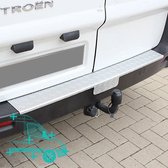 Bumperplaat Aluminium met lip trekhaak | Citroen Jumpy -2016 | Peugeot Expert -2016 | Fiat Scudo 2007+ | Toyota ProAce -2016 | Aluminium met Lip