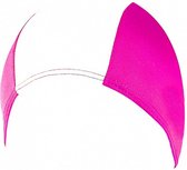 badmuts latex roze/wit one-size