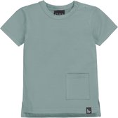 Long back t-shirt (dark dusty mint) /