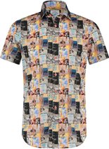 A fish named Fred- Shirt SS Renaissance yellow/blue - 4XL-EU