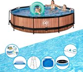 EXIT Zwembad Timber Style - Frame Pool ø360x76cm - Super Set