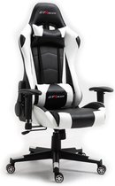GTRacer Pro - E- Sports - Chaise de jeu - Ergonomique - Chaise de bureau - Chaise de Gaming - Réglable - Racing - Chaise de Gaming - Zwart