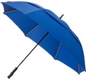 golfparaplu windproof 130 cm polyester blauw