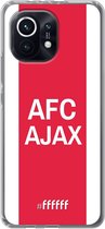 6F hoesje - geschikt voor Xiaomi Mi 11 -  Transparant TPU Case - AFC Ajax - met opdruk #ffffff