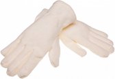 handschoenen fleece naturel maat XL/XXL