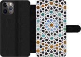 Bookcase Geschikt voor iPhone 11 Pro Max telefoonhoesje - Een Marokkaanse Mozaïekdetail - Met vakjes - Wallet case met magneetsluiting
