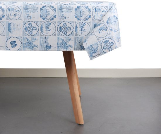 Afveegbaar tafelkleed van PVC-vinyl - Rood en wit Gingham Check-ontwerp - Rond, rechthoekig of vierkant - België