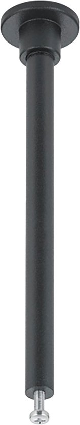 Spanningsrail Ophangset - 2 Stuks - Torna Dual - 12cm - Mat Zwart - Rond - Aluminium