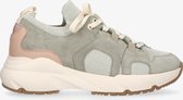 Tango | Kaylee 8-b green/nude sock sneaker - off white sole | Maat: 40