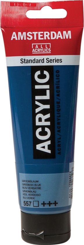 Peinture acrylique standard d'Amsterdam 120ml 557 vert bleu