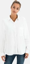 camel active Overhemd blouse in organisch katoen - Maat womenswear-XL - Wit
