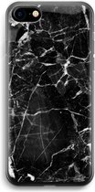 Case Company® - iPhone 7 hoesje - Zwart Marmer - Soft Cover Telefoonhoesje - Bescherming aan alle Kanten en Schermrand