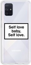 Case Company® - Samsung Galaxy A71 hoesje - Self love - Soft Cover Telefoonhoesje - Bescherming aan alle Kanten en Schermrand