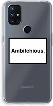 Case Company® - OnePlus Nord N10 5G hoesje - Ambitchious - Soft Cover Telefoonhoesje - Bescherming aan alle Kanten en Schermrand