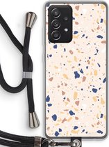 Case Company® - Samsung Galaxy A52s 5G hoesje met Koord - Terrazzo N°23 - Telefoonhoesje met Zwart Koord - Bescherming aan alle Kanten en Over de Schermrand