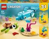foto van LEGO Creator Dolfijn en Schildpad - 31128