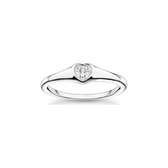 Thomas Sabo Dames Dames ring 925 sterling zilver sterling zilver Zirkonia 0,5 Zilver 32020607