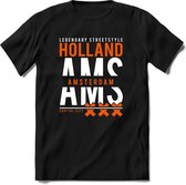 Amsterdam - Holland | TSK Original & vintage | T-Shirt Heren - Dames | Oranje | Perfect Cadeau Shirt | Grappige Spreuken - Zinnen - Teksten | Maat L