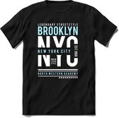 New York City - Brooklyn | TSK Original & vintage | T-Shirt Heren - Dames | Licht Blauw | Perfect Cadeau Shirt | Grappige Spreuken - Zinnen - Teksten | Maat S