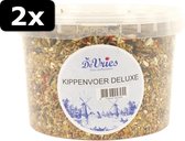 2x DE VRIES KIPPENVOER DELUXE 3LTR 2,4