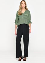 LOLALIZA Linnen blouse - Khaki - Maat 34