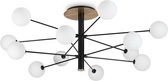 Ideal Lux Cosmopolitan - Plafondlamp Modern - Zwart  - H:53.5cm - G9 - Voor Binnen - Metaal - Plafondlampen - Slaapkamer - Kinderkamer - Woonkamer - Plafonnieres