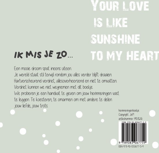 Jep-Kids Ik mis je zo Herinneringsboekje 190826 van Jep-Kids — afbeelding 4