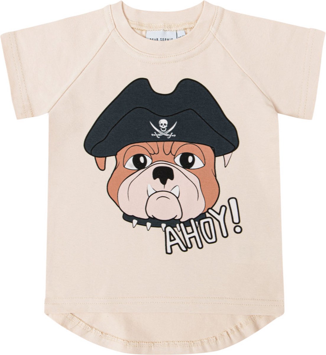 Dear Sophie T-Shirt Dog The Pirate Vanilla Maat 110/116