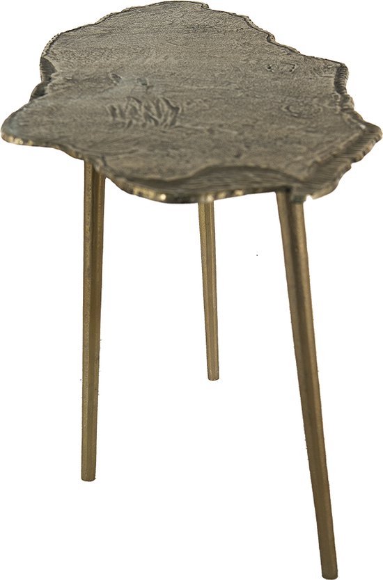 Bijzettafel 90*42*52 cm Goudkleurig Aluminium Side table Tafeltje