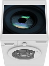 Wasmachine beschermer mat - Camera lens met licht reflectie - Breedte 55 cm x hoogte 45 cm